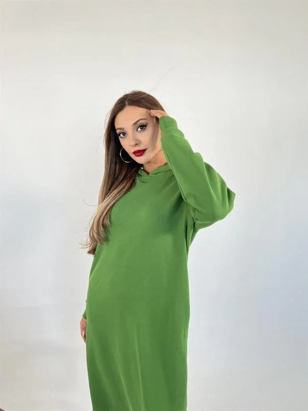5574 UZUN SWEAT-YEŞİL